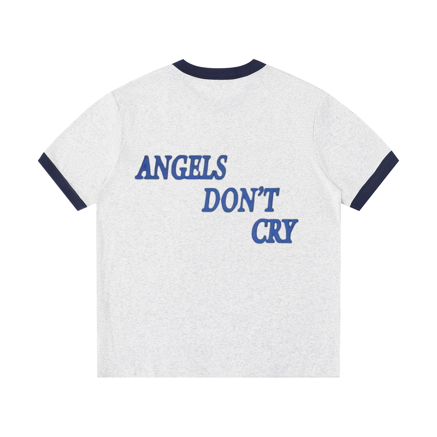 Contrast Edge Ribbed Crewneck T-Shirt