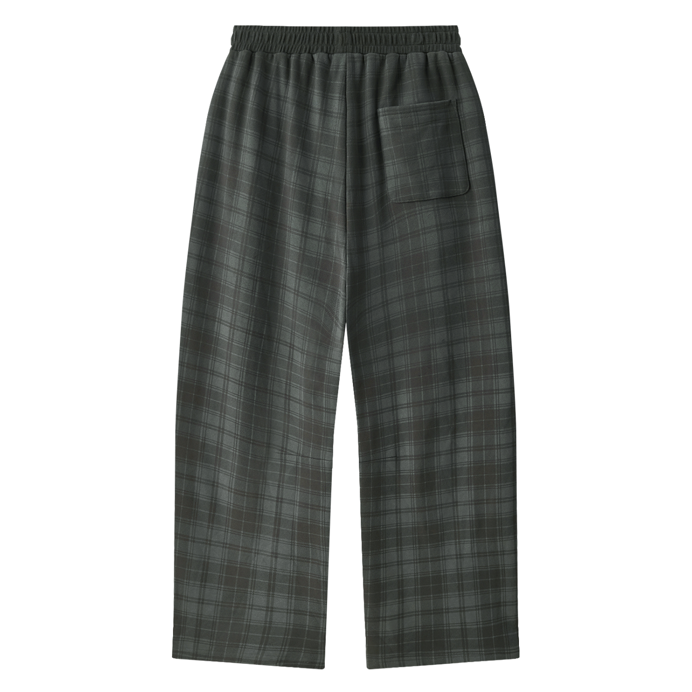 Unisex Plaid Straight Leg Pants