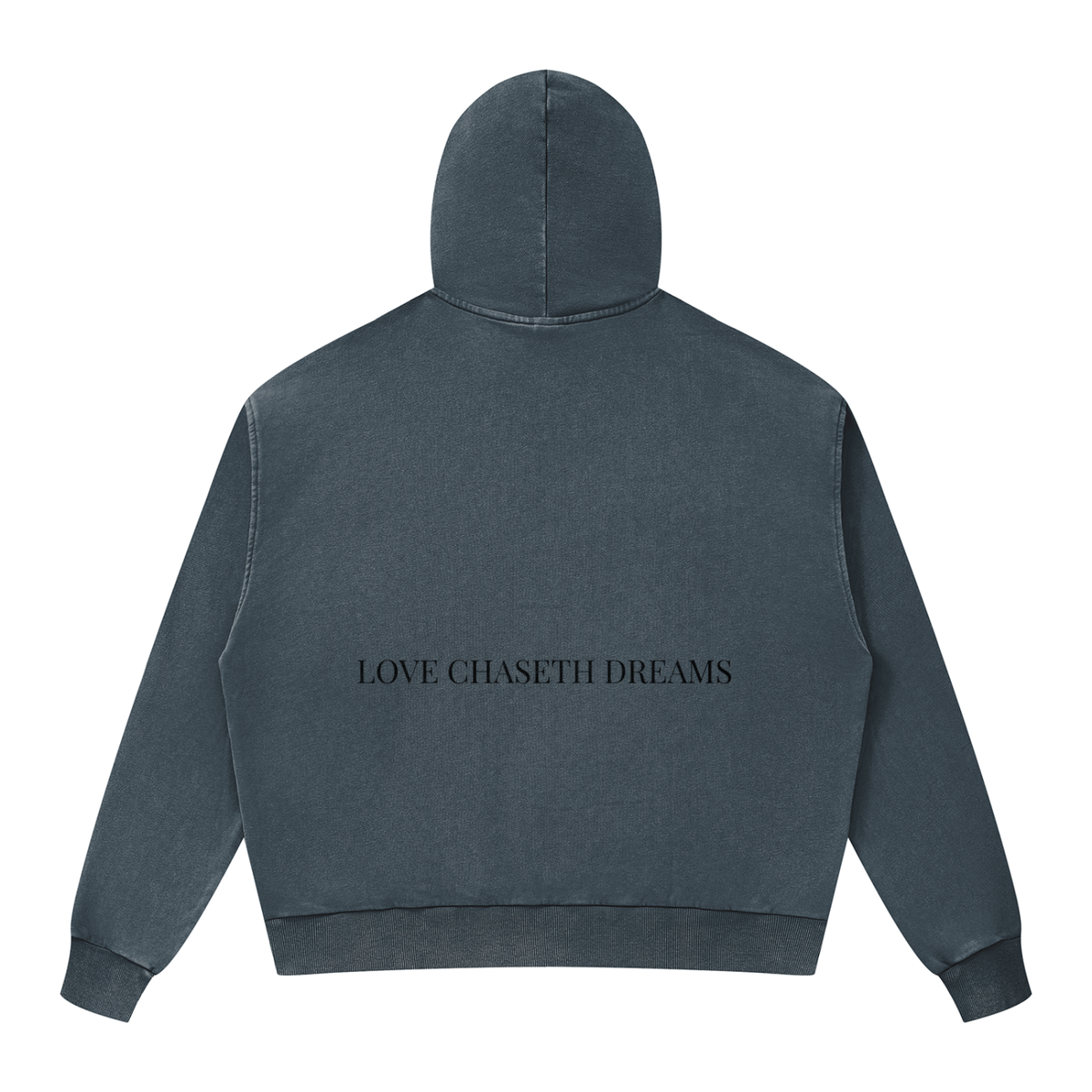 Unisex Mineral Wash Boxy Full Zip Hoodie