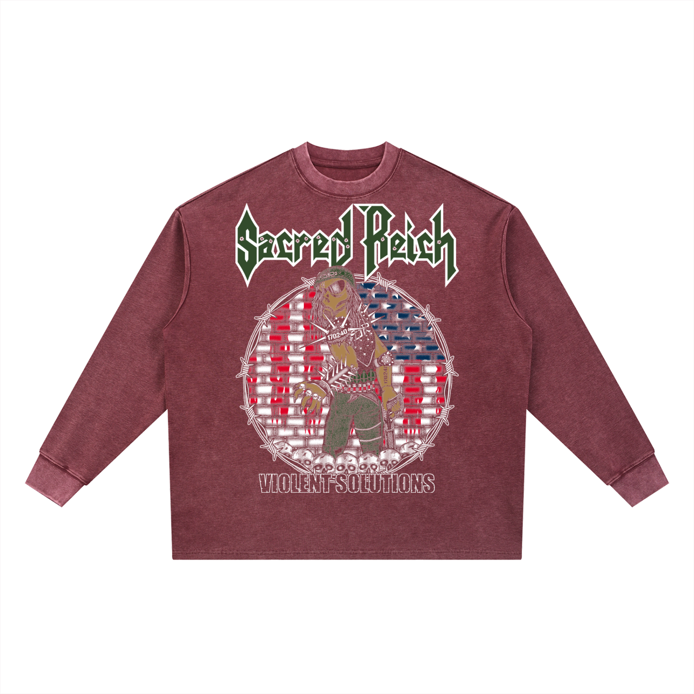 Mineral Wash Waffle Oversized T-Shirt