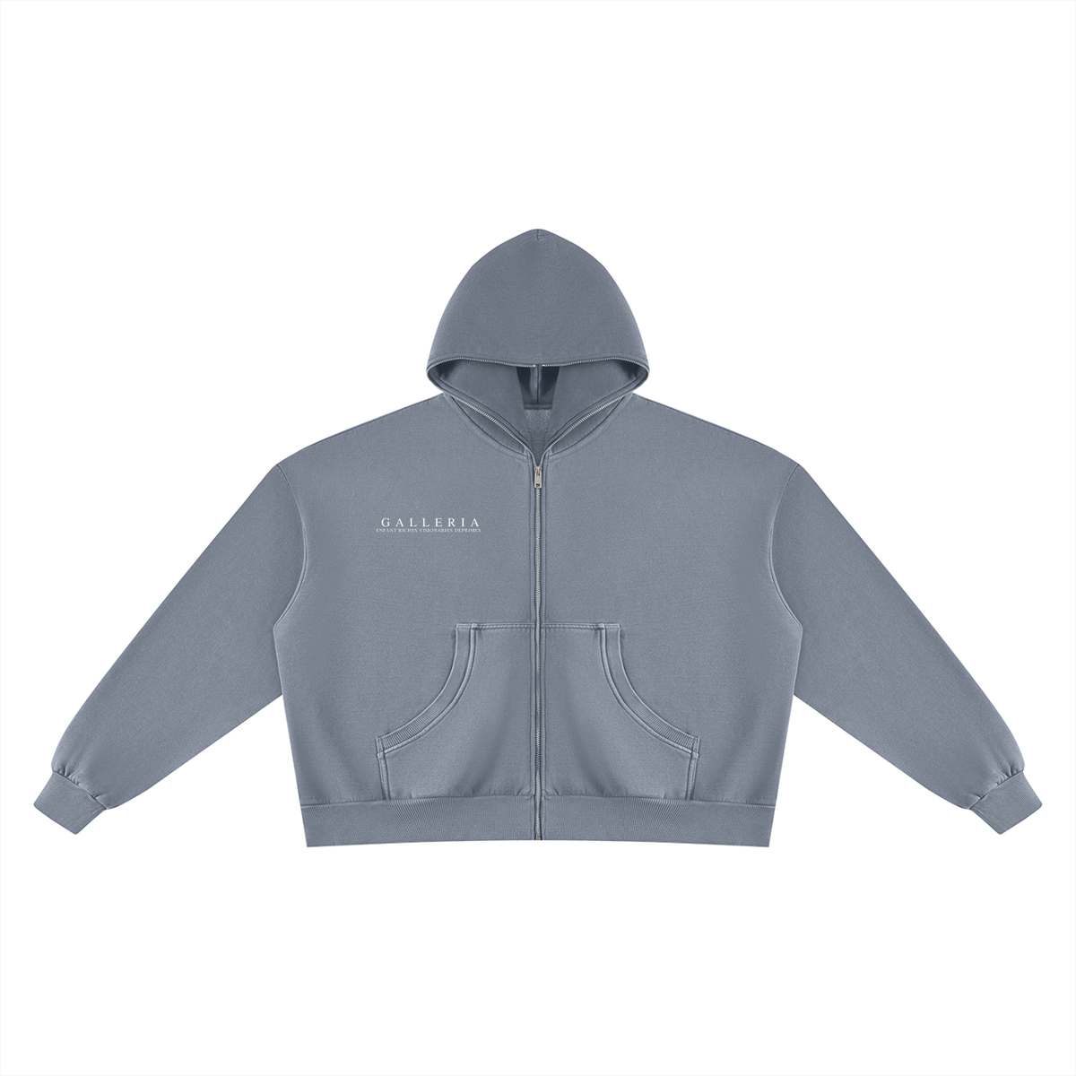 Unisex Vintage Wash Fleece Boxy Hoodie