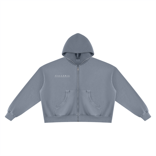 Unisex Vintage Wash Fleece Boxy Hoodie