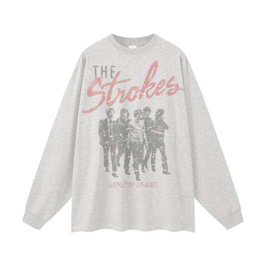 Streetwear Unisex Cotton Long Sleeve Tee