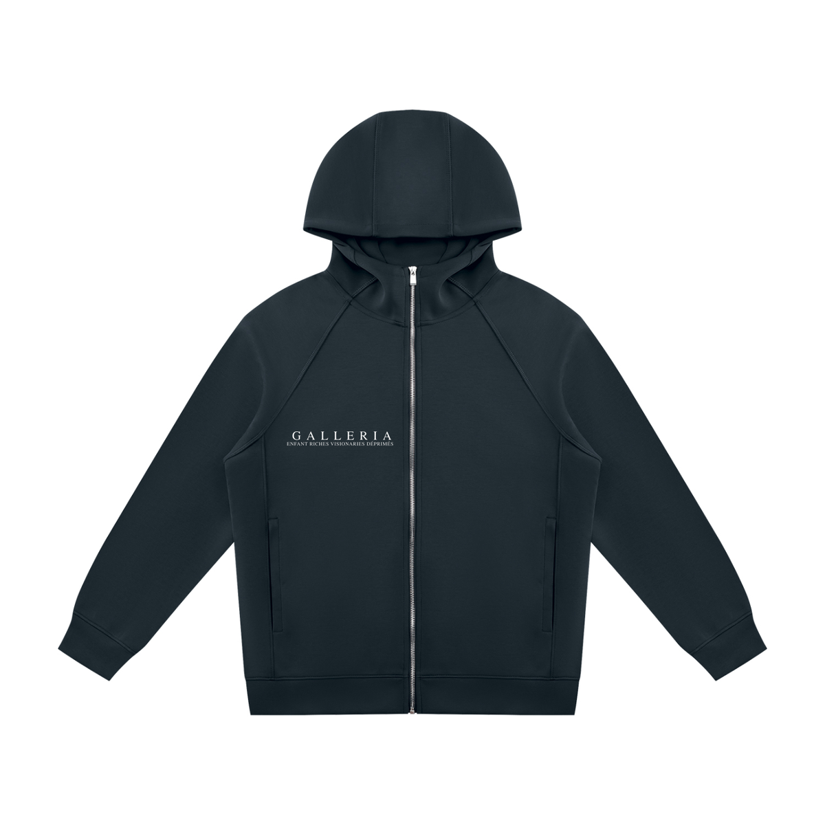 Unisex Raglan Full Zip Hoodie