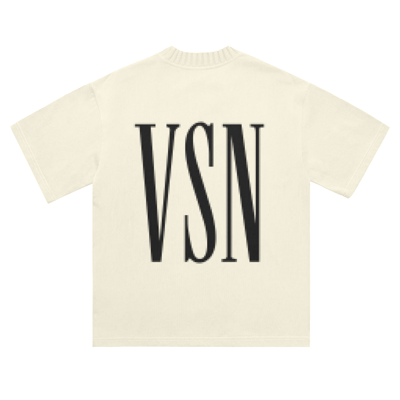 Heavyweight Knitted Round Neck T-Shirt - 305 GSM