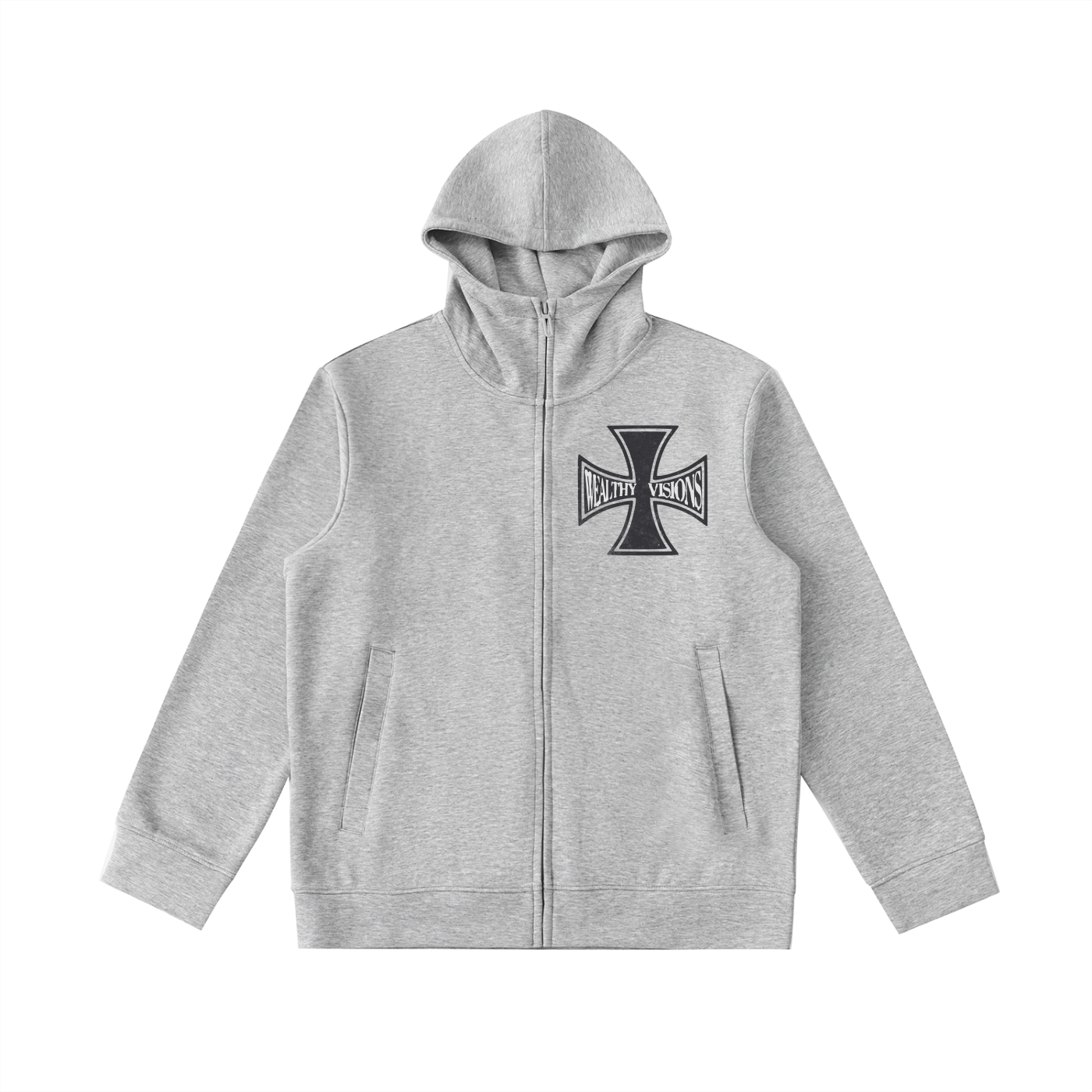 WV TECH High Neck  Zip-Up Hoodie