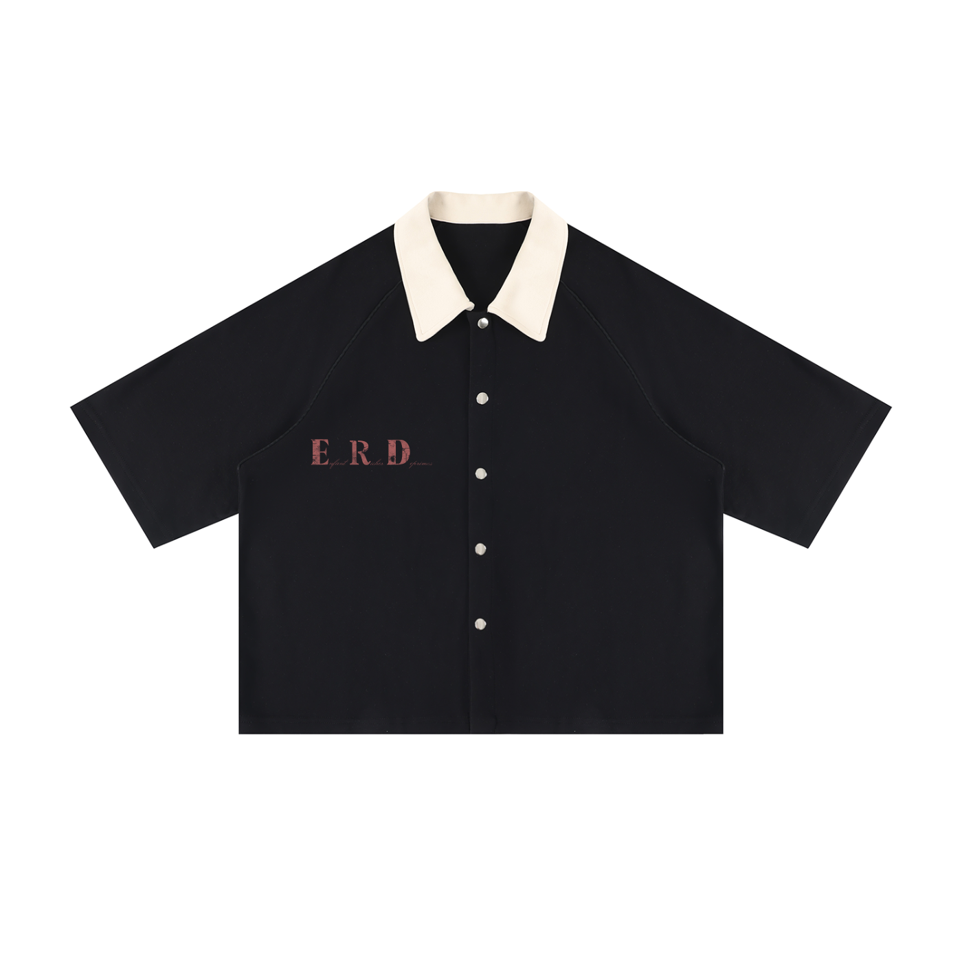 Unisex Color Block Boxy Short Sleeve Shirt