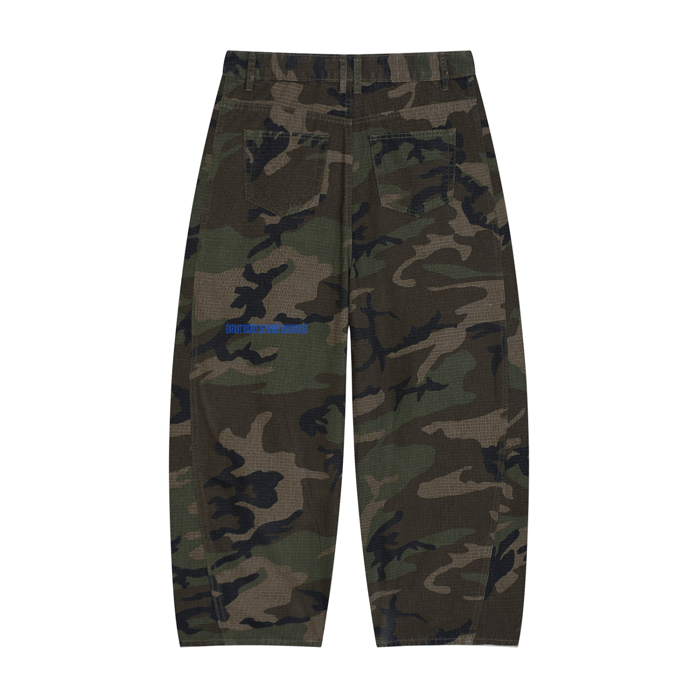 Men’s Camo Barrel Leg Cargo Pants