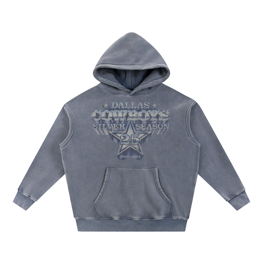 Snow Wash Fleece Oversize Hoodie