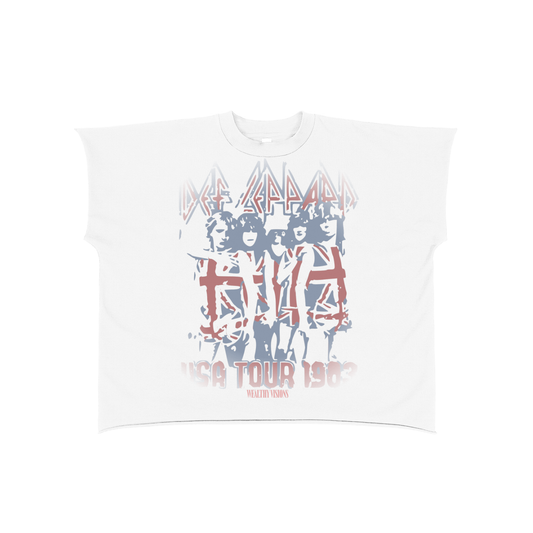 Raw Edge Boxy Non-Shrink T-Shirt