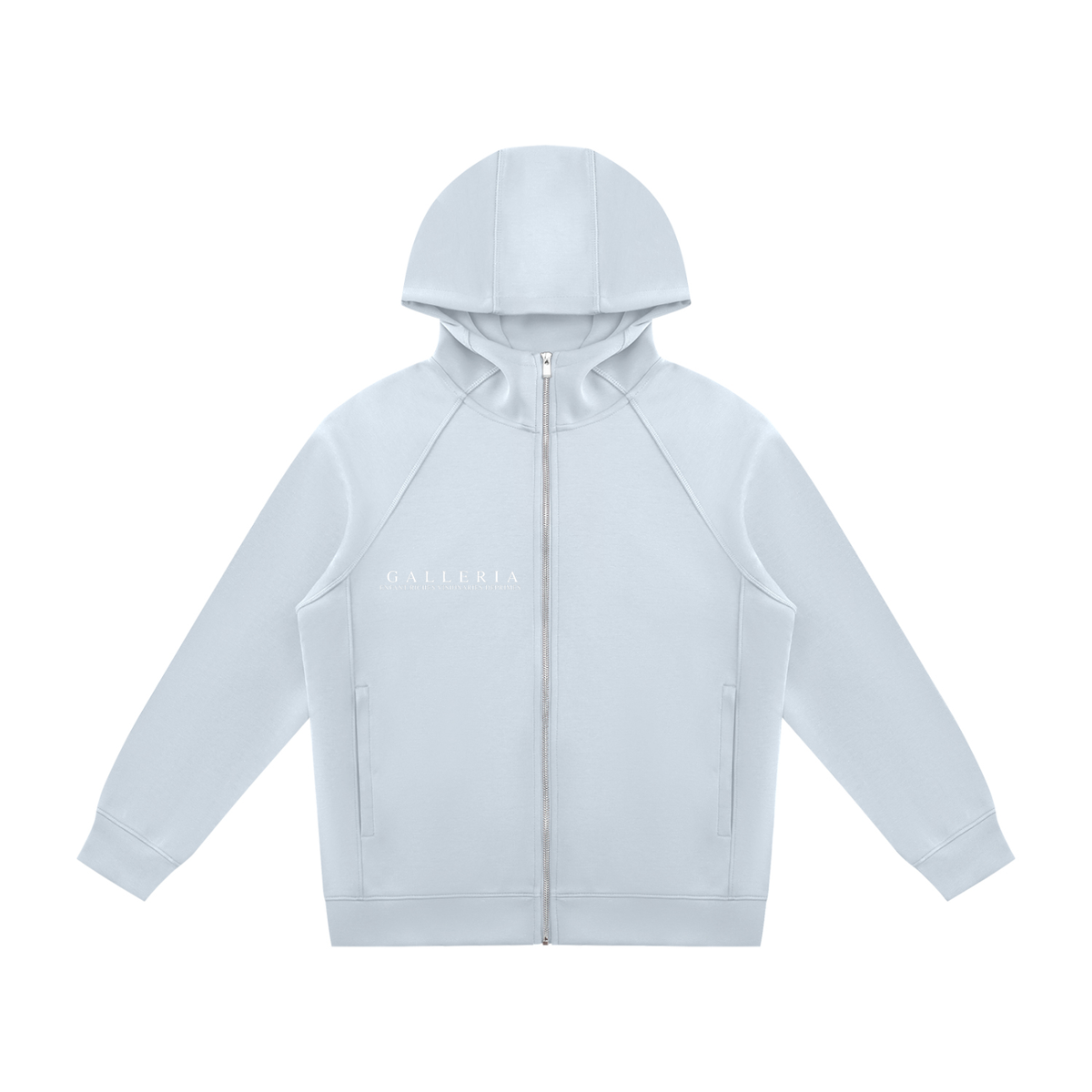 Unisex Raglan Full Zip Hoodie