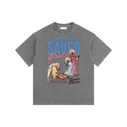 Vintage Washed Oversized Cotton T-Shirt