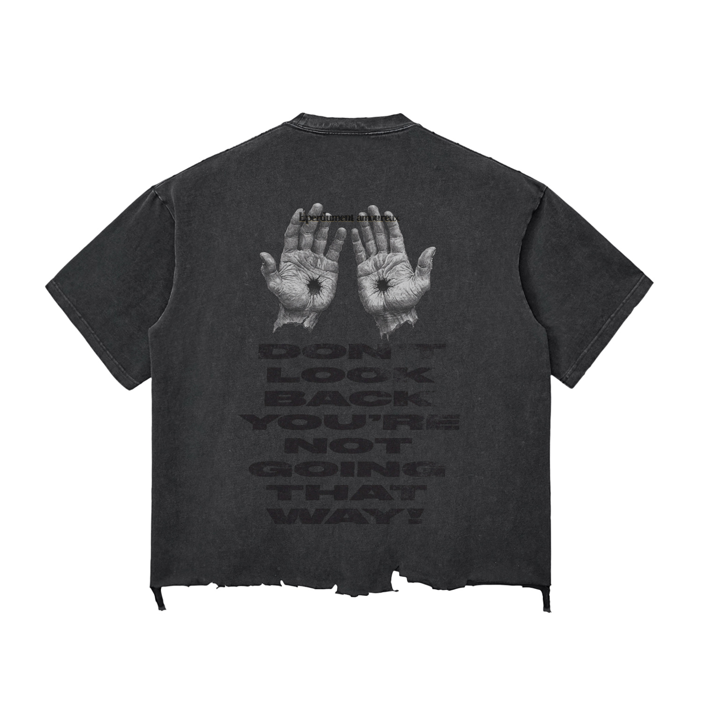 Snow Wash Raw-Hem Boxy T-shirt