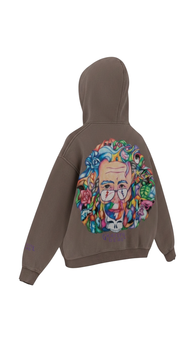 400GSM Unisex Vintage-Wash Boxy-Fit Zip-Up Hoodie