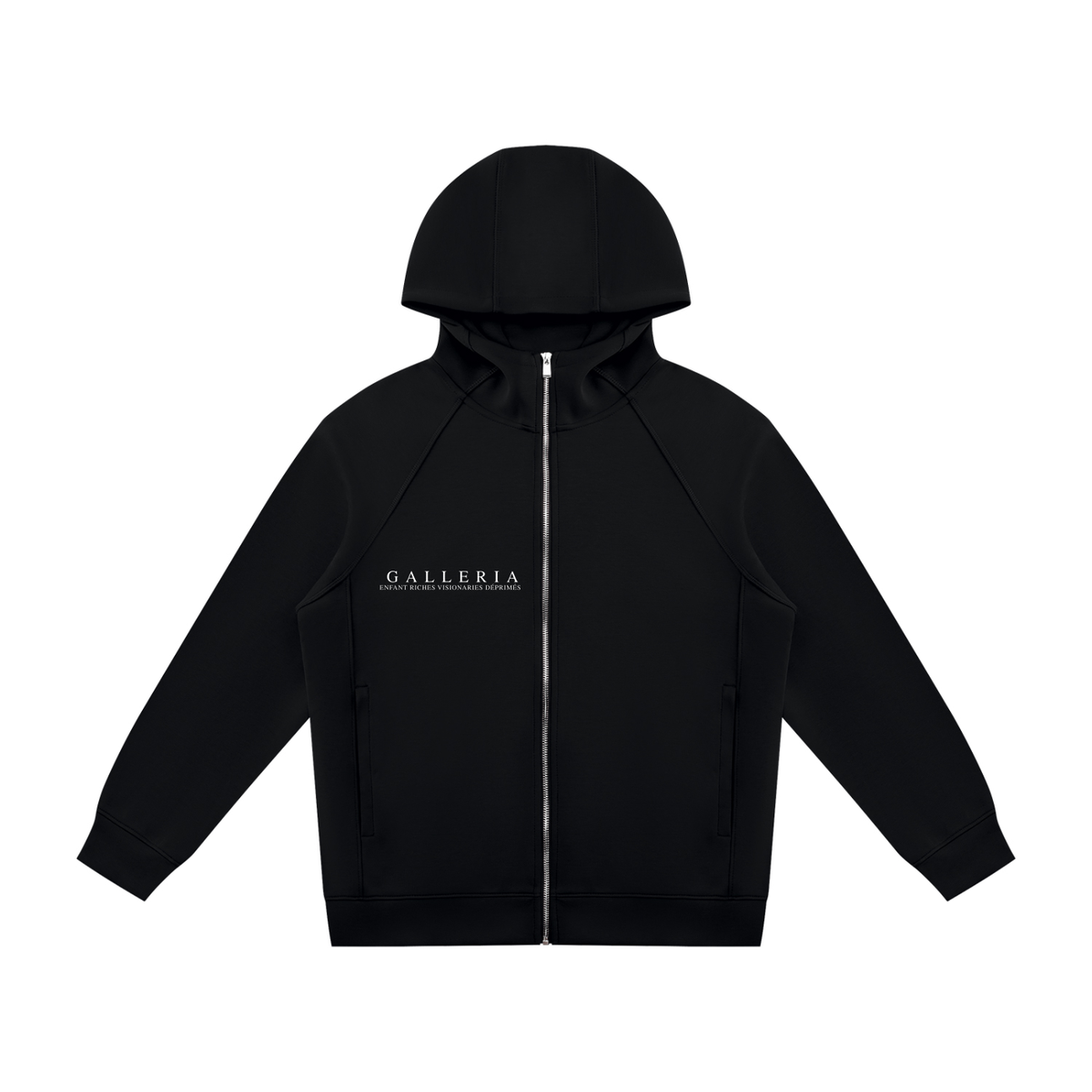 Unisex Raglan Full Zip Hoodie
