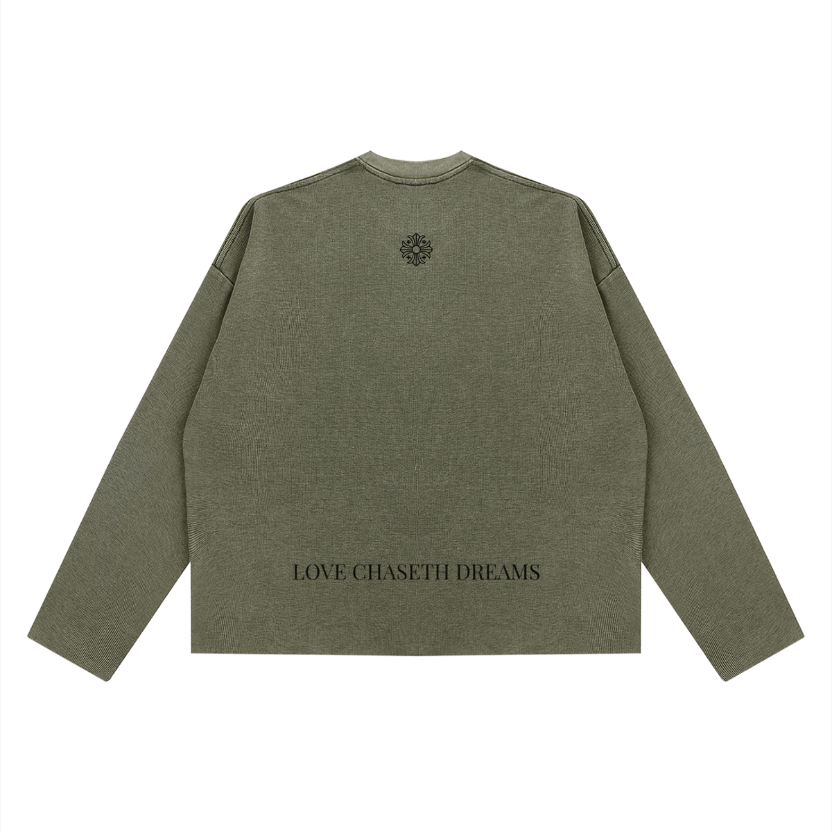 Unisex Vintage Wash Boxy  Waffle Raw Edge T-Shirt