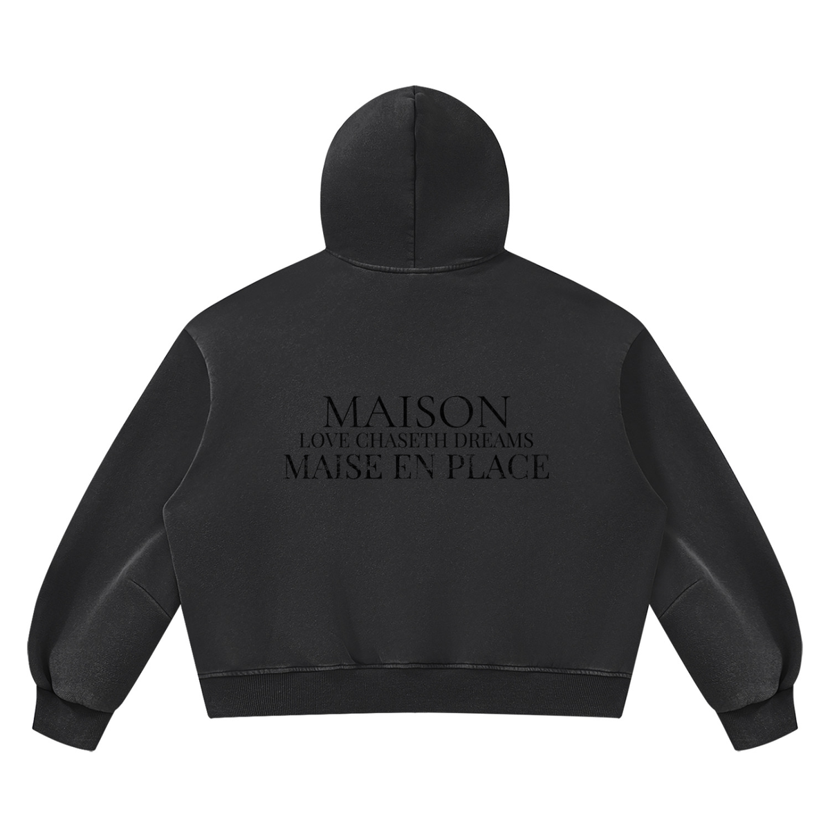 Unisex Vintage Wash Boxy Fleece Hoodie
