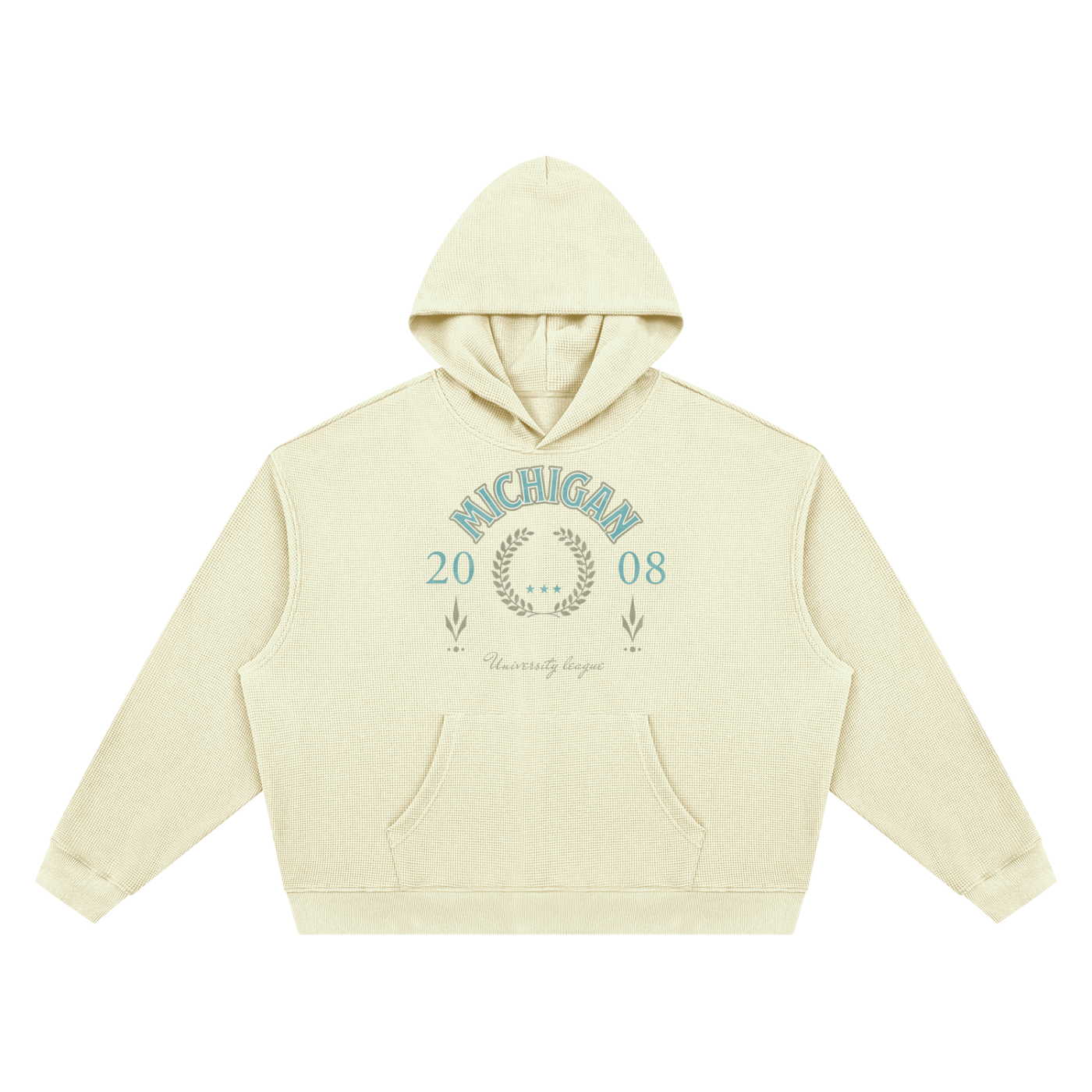 Unisex Waffle Boxy Hoodie