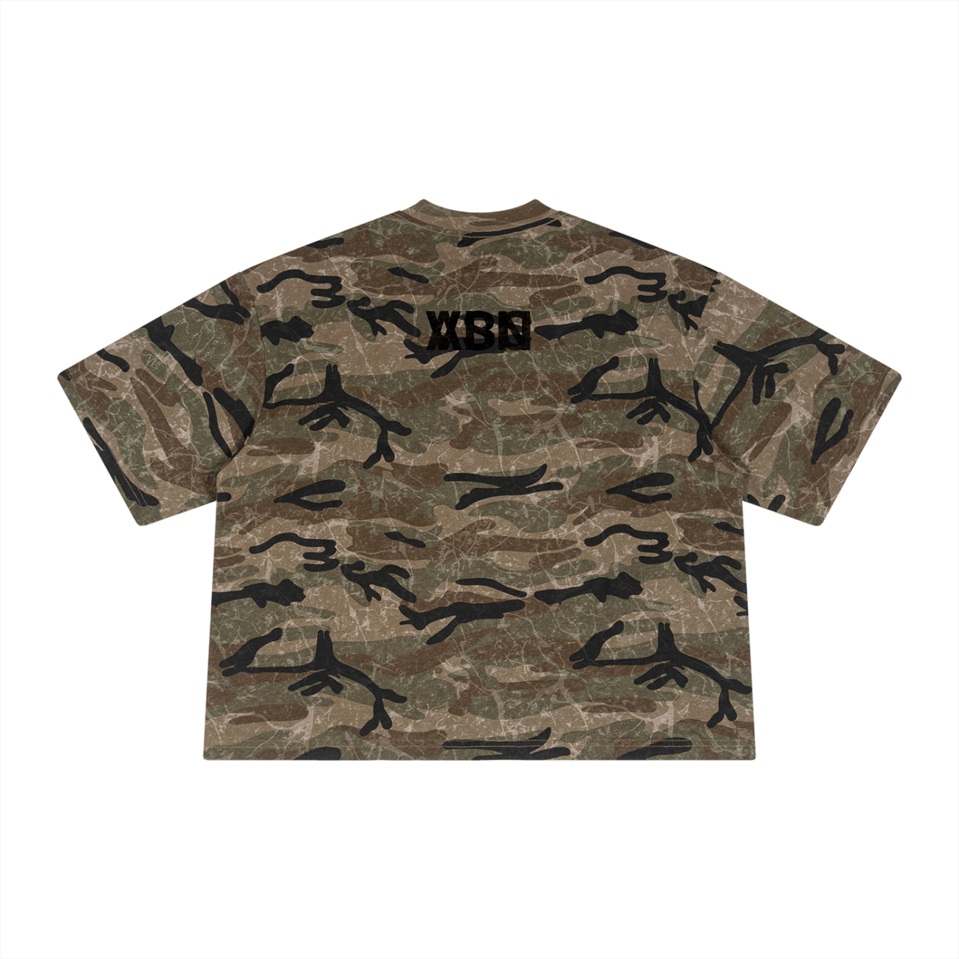 Unisex Boxy Camo Print T-Shirt