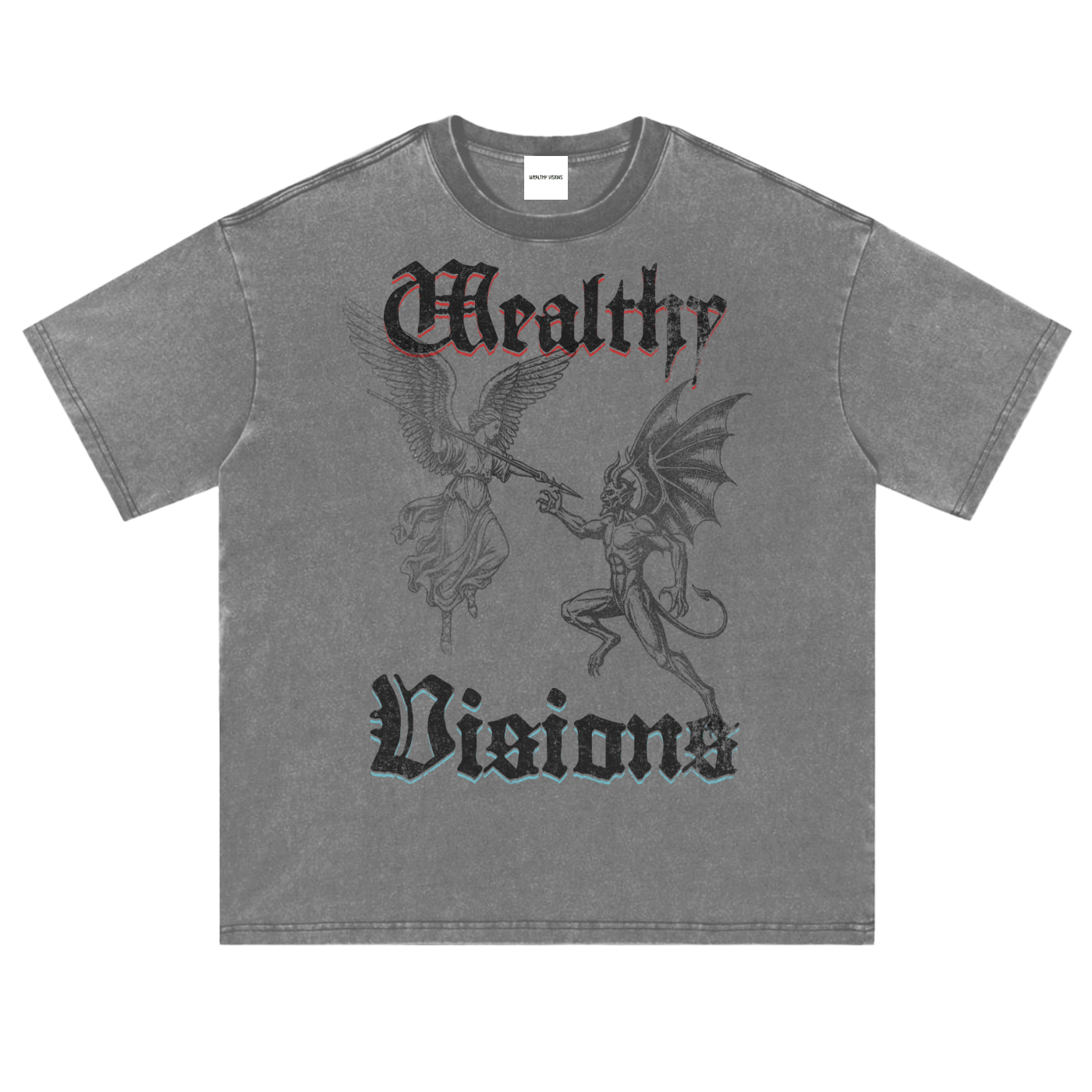 Vintage Washed Loose Fluffy T-Shirt