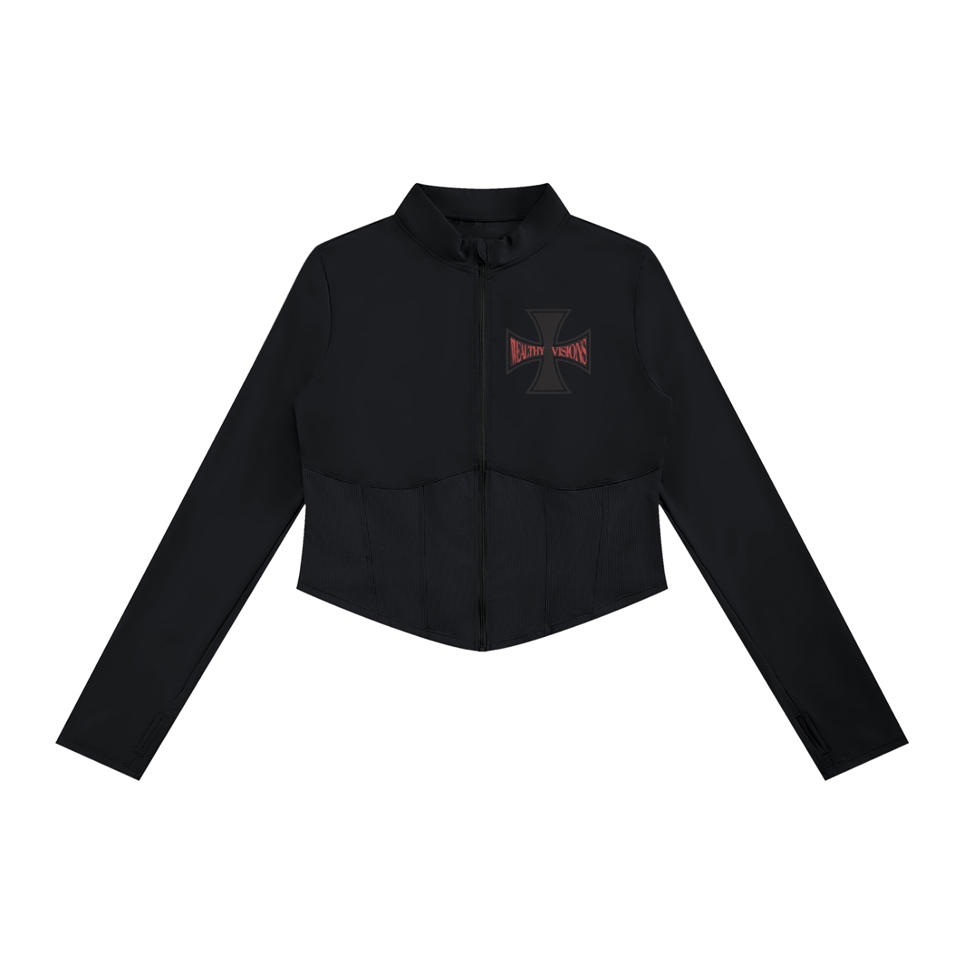 VISIONARIES Women's Slim Fit Full-Zip Yoga Jacket