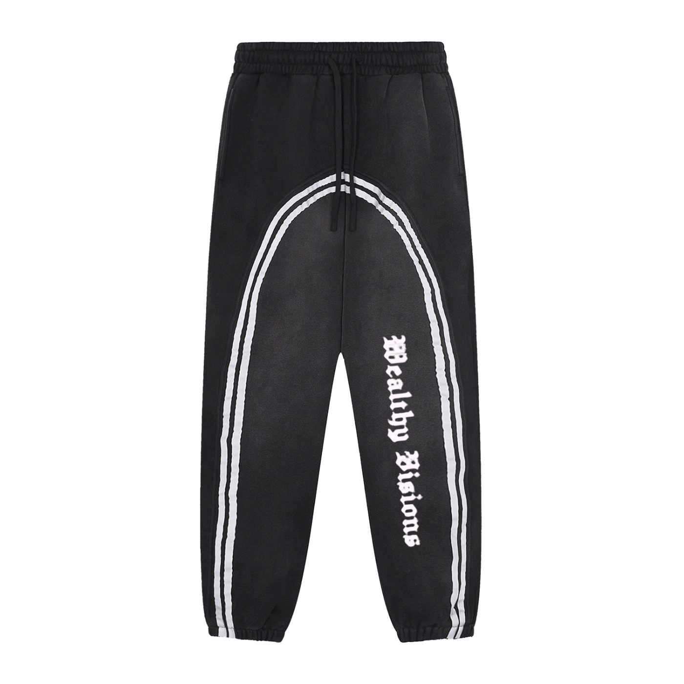 Sun Fade Contrast Tape Fleece Jogged Sweatpants