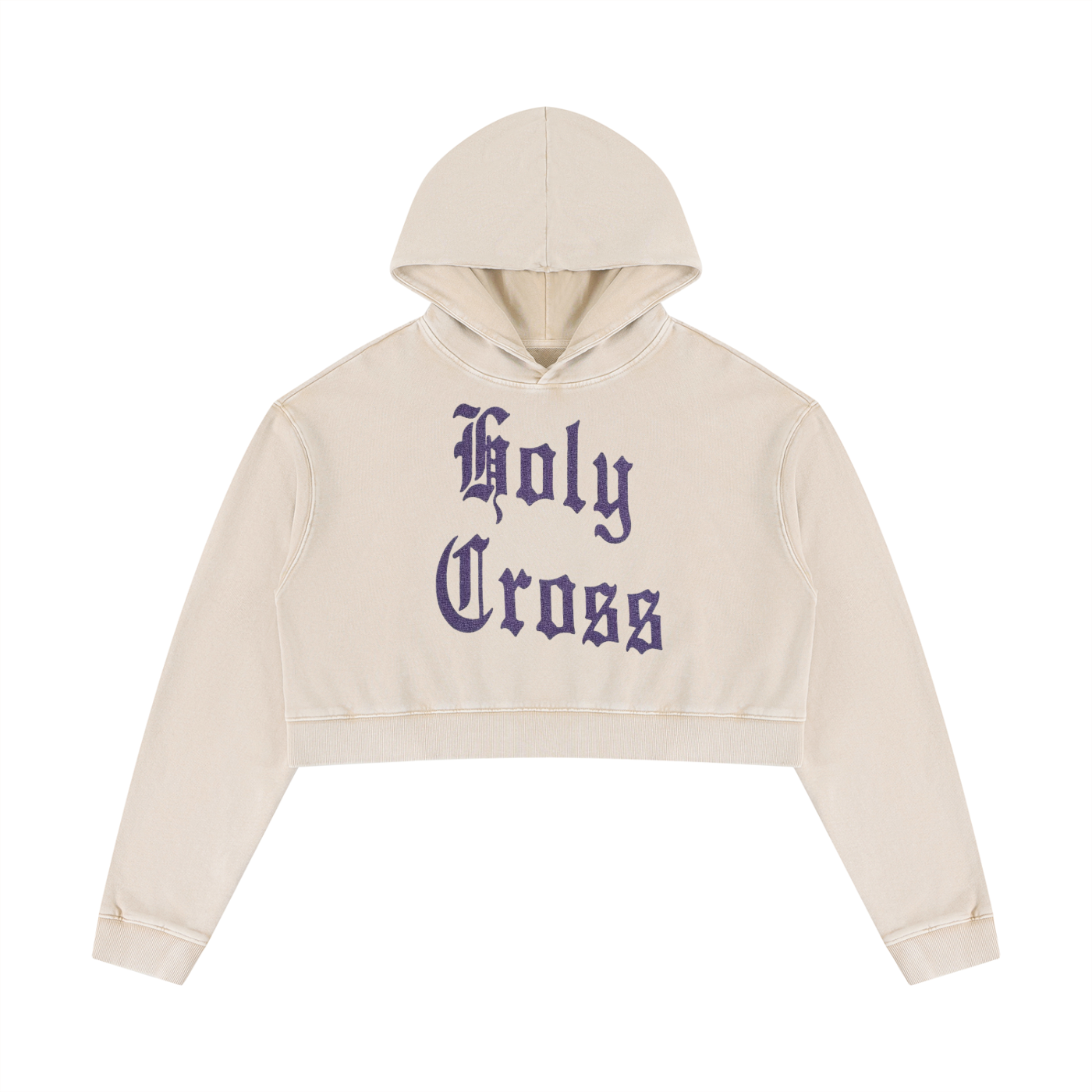 Women’s Mineral Washed Crop Hoodie
