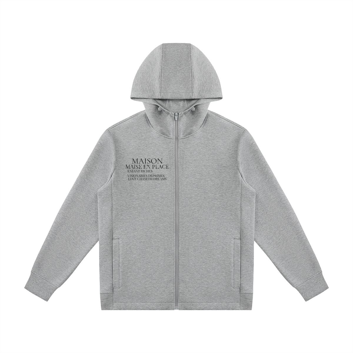 Unisex Regular Fit Full Zip Hoodie