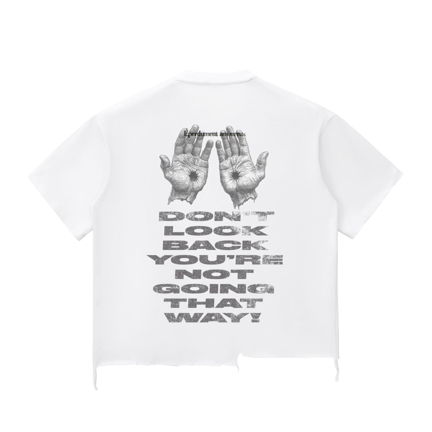 Snow Wash Raw-Hem Boxy T-shirt