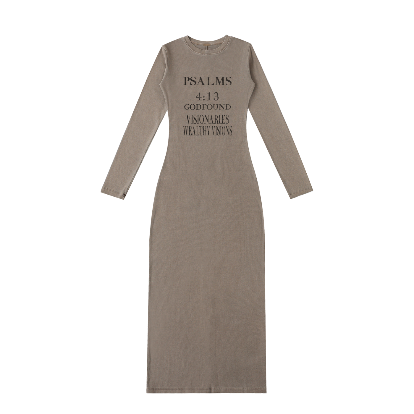 Dyed Washed Slit Maxi Dress