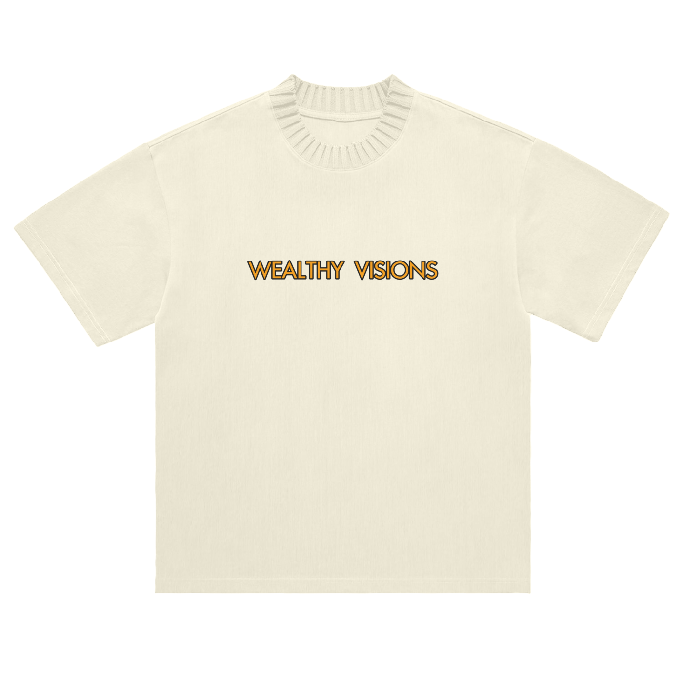 Heavyweight Knitted Round Neck T-Shirt - 305 GSM