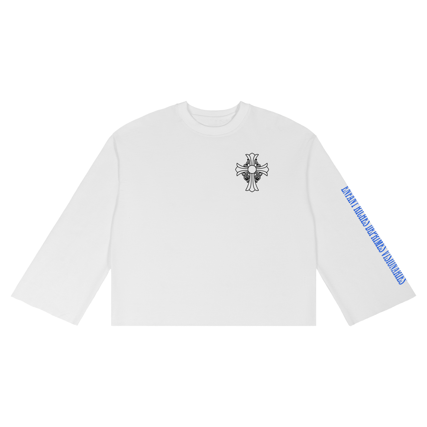 Unisex Waffle Raw Edge T-Shirt