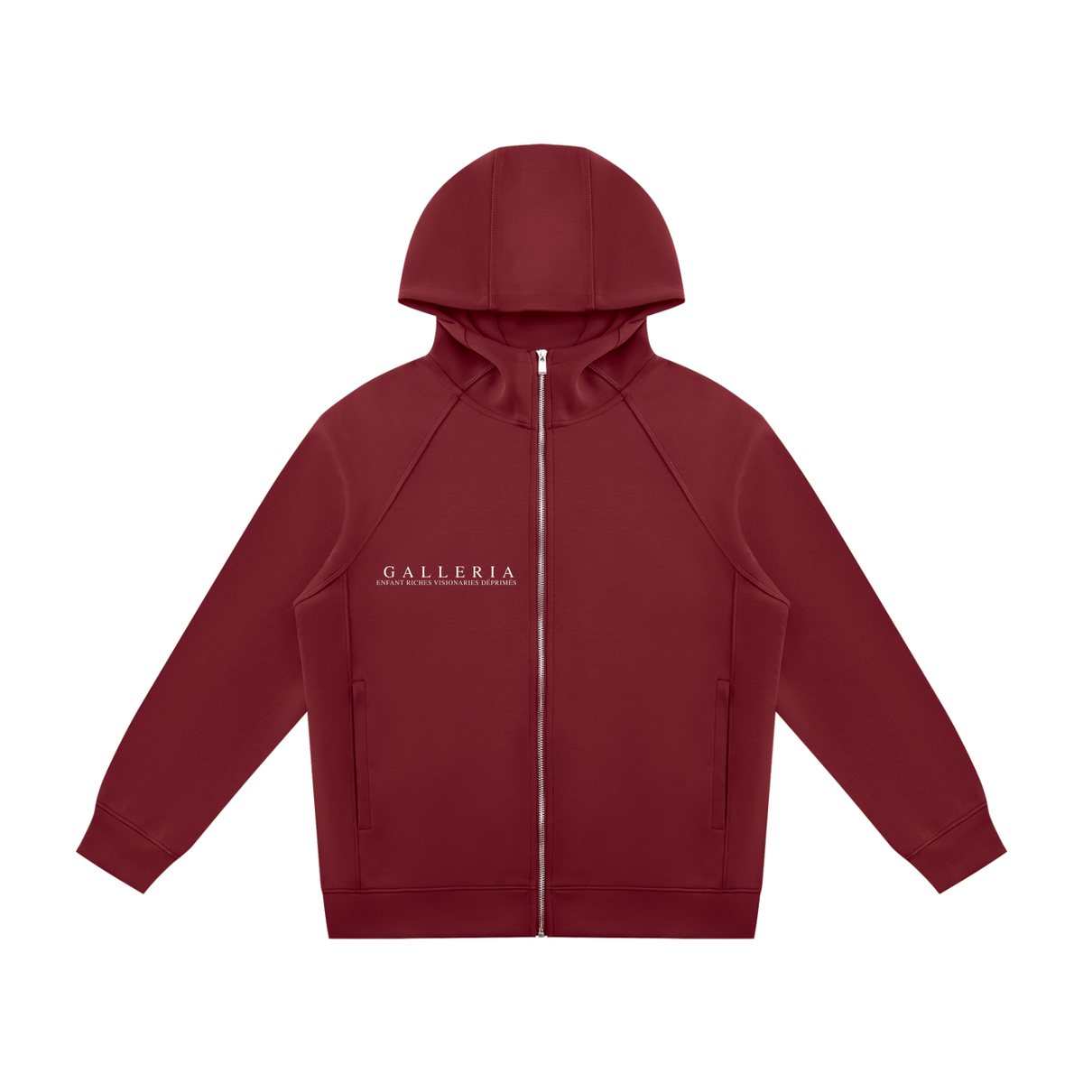 Unisex Raglan Full Zip Hoodie