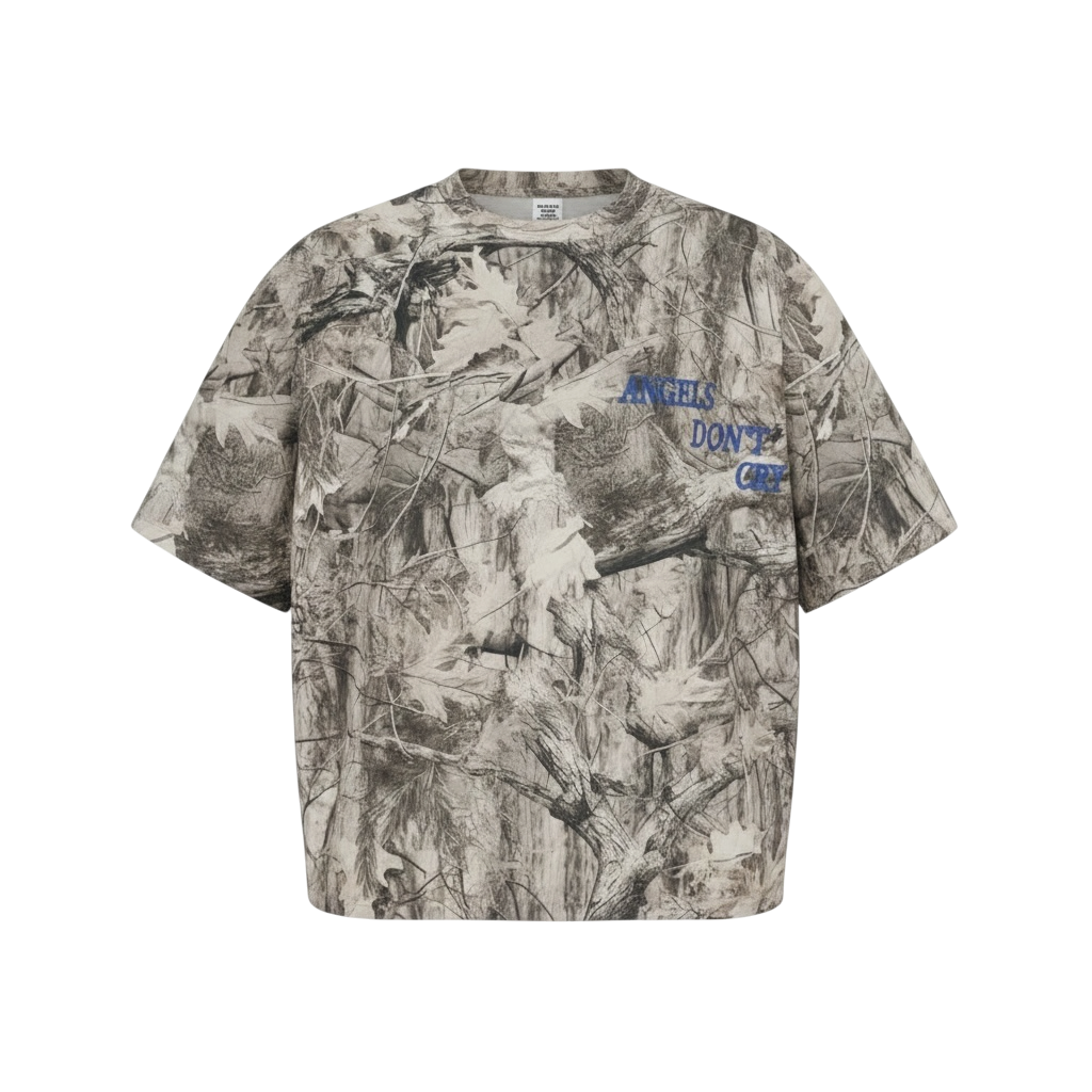 240GSM Unisex Loose-Fit Camouflage T-shirt