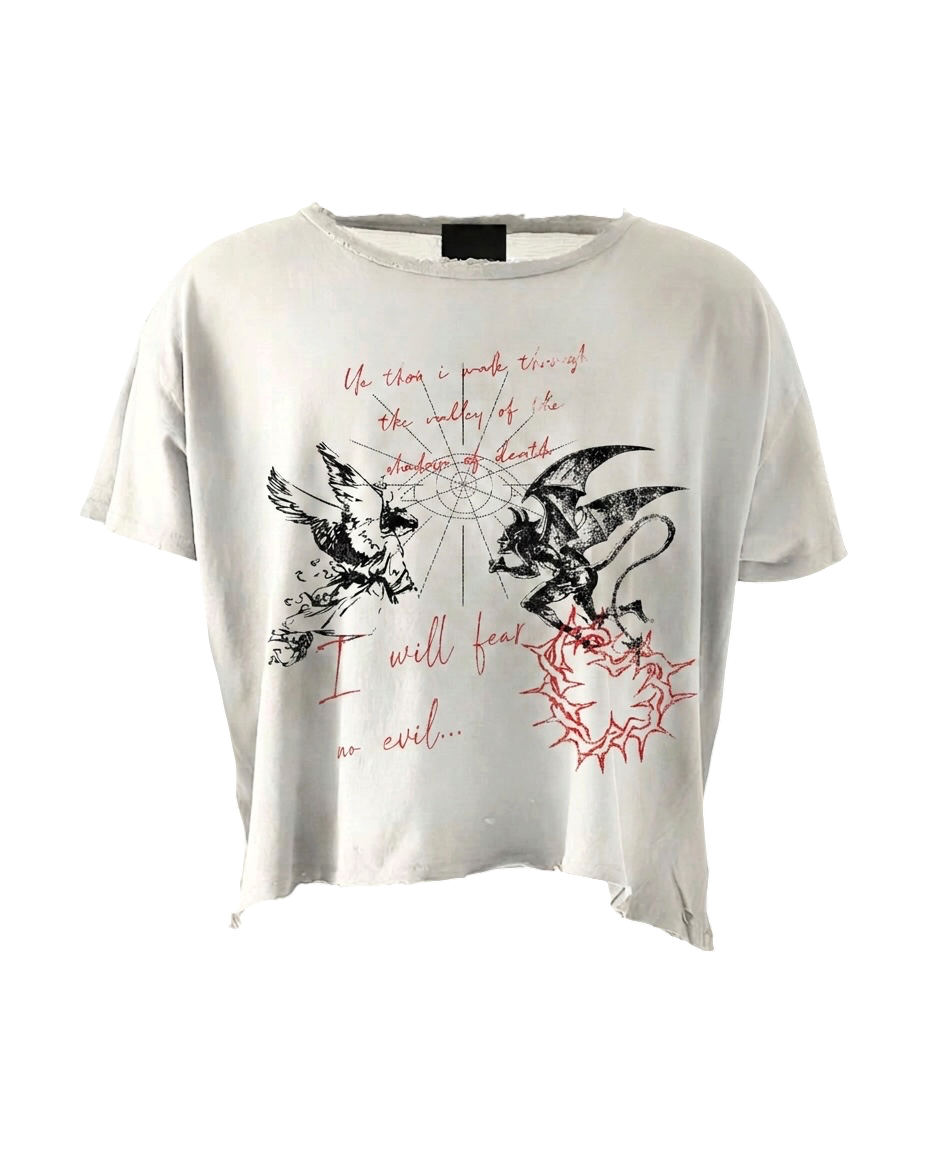 Unisex Boxy Raw Edge T-Shirt
