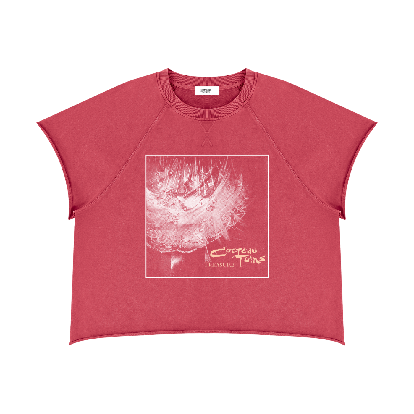 Unisex Vintage Wash Raw Edge T-Shirt