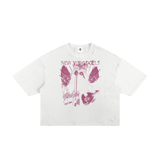 WMNS Classic Frayed Boxy Tee