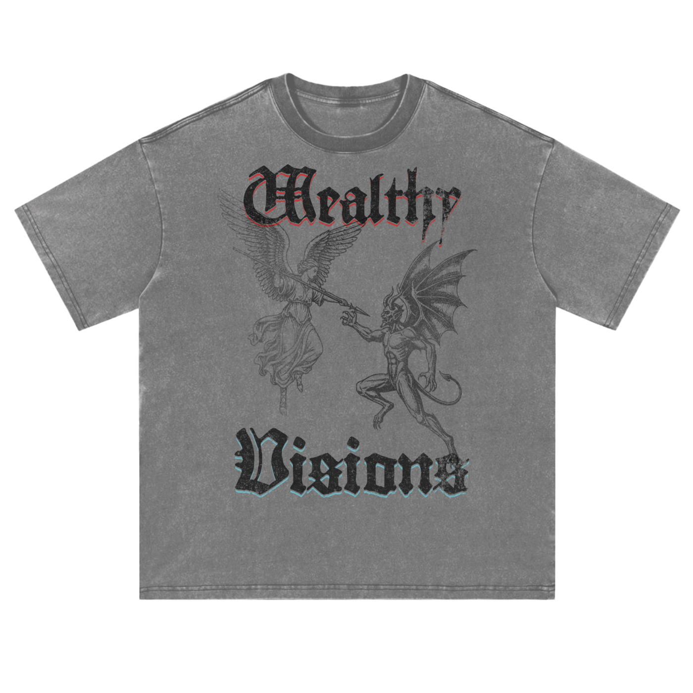 Vintage Washed Loose Fluffy T-Shirt