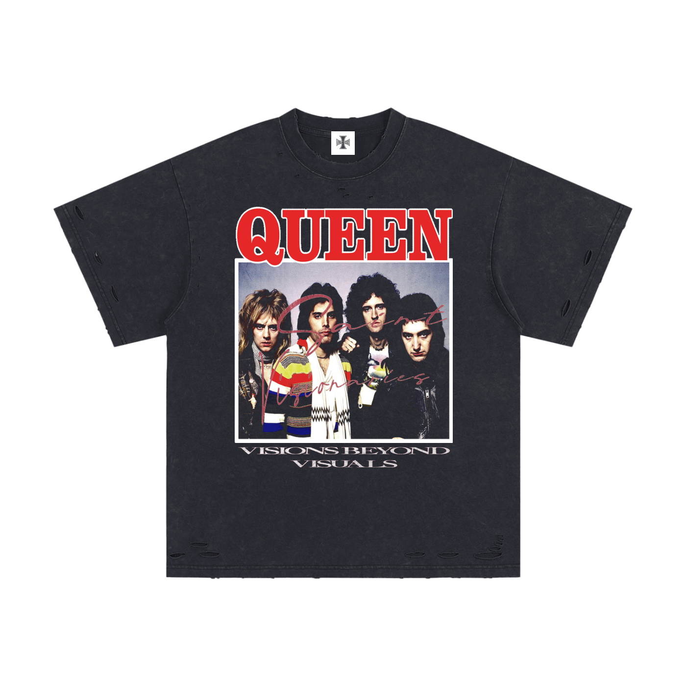 Heavyweight Snow Washed Hand-Frayed T-Shirt