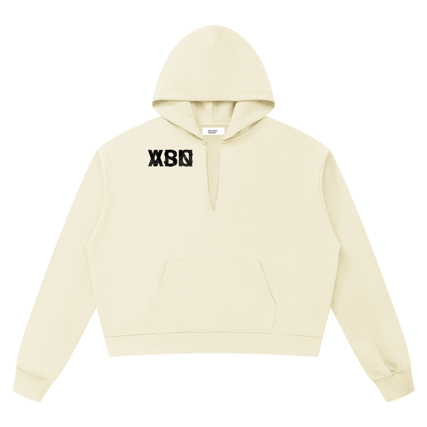 Unisex Boxy Raw Edge Hoodie