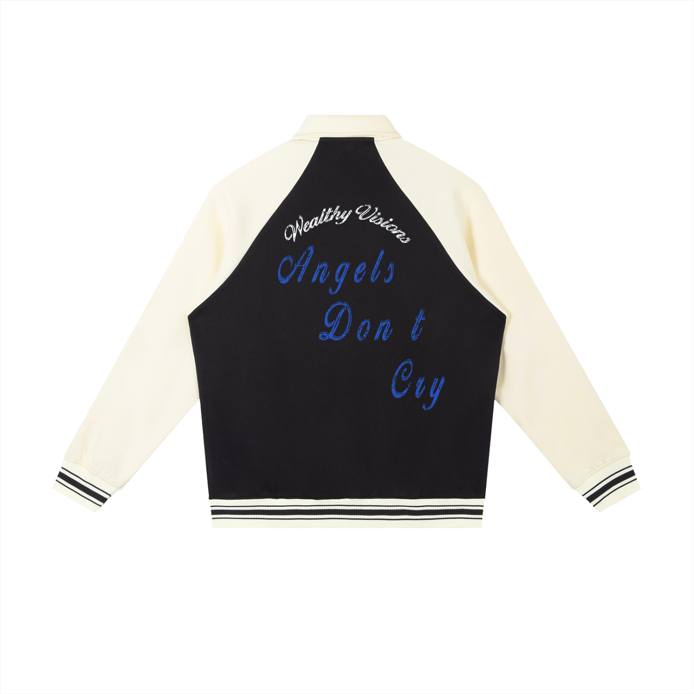 Contrast Raglan Sleeve Baseball Jacket