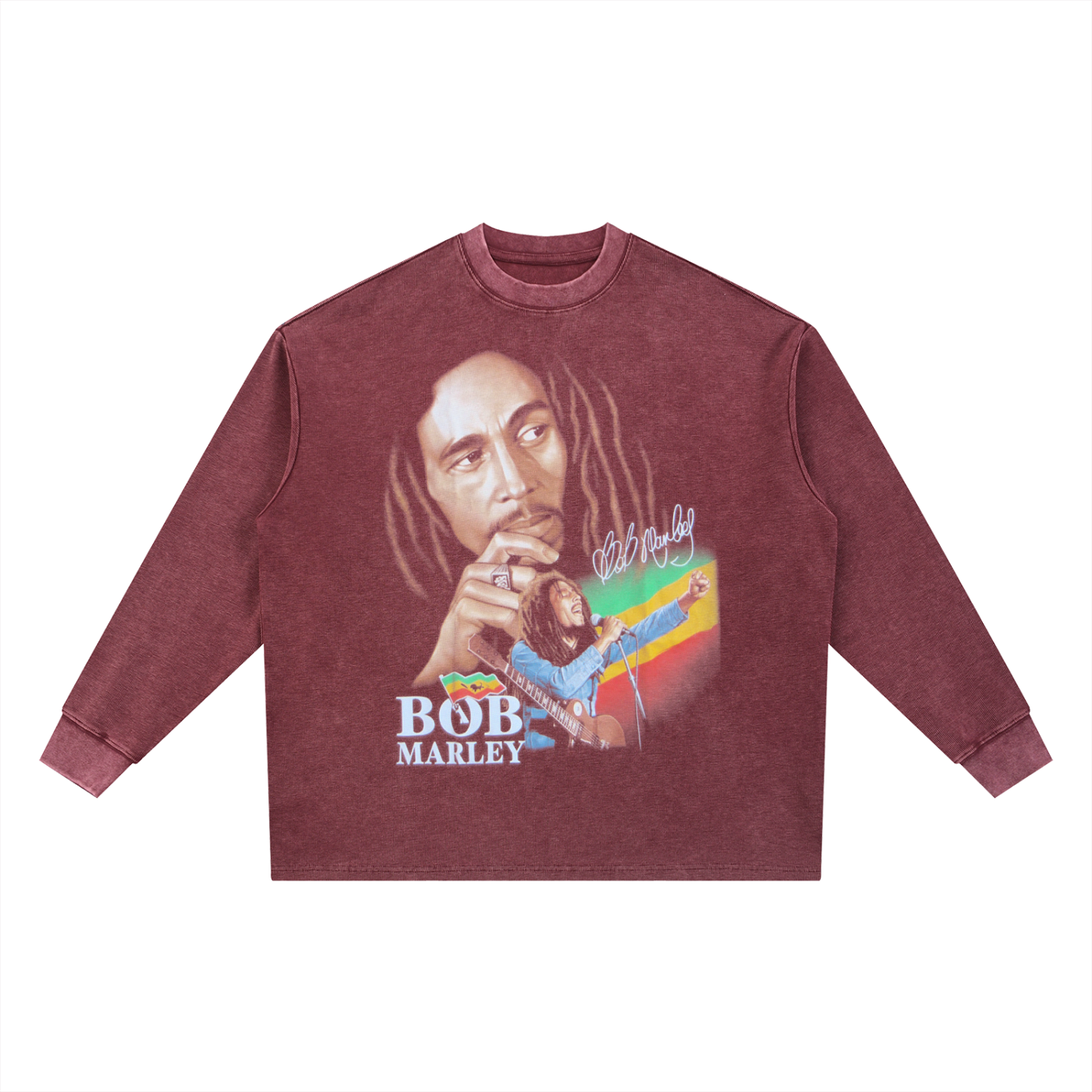 Mineral Wash Waffle Oversized T-Shirt