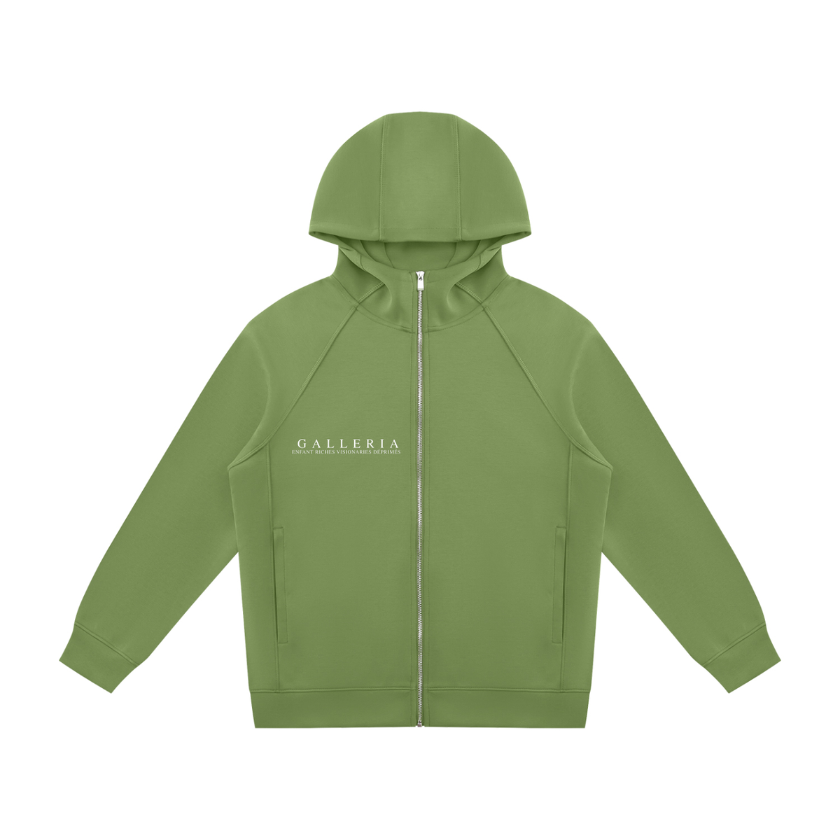 Unisex Raglan Full Zip Hoodie