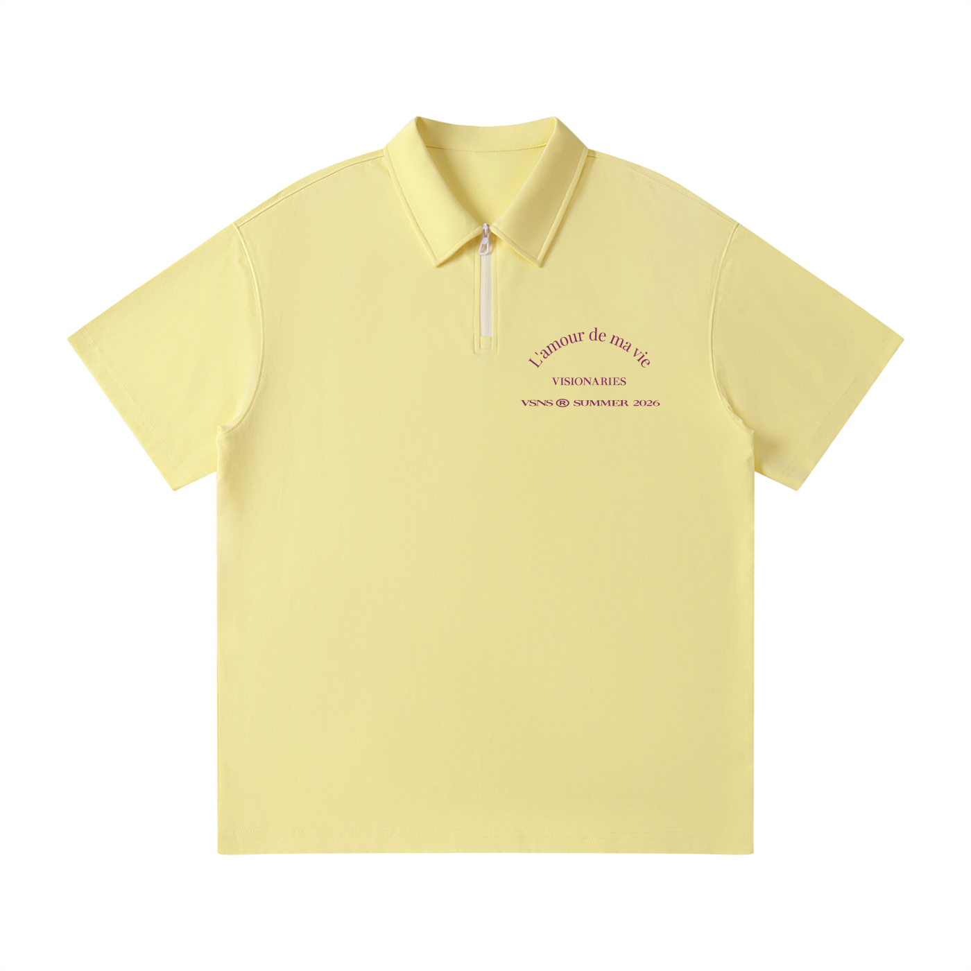 Unisex Quarter-Zip Polo Shirt