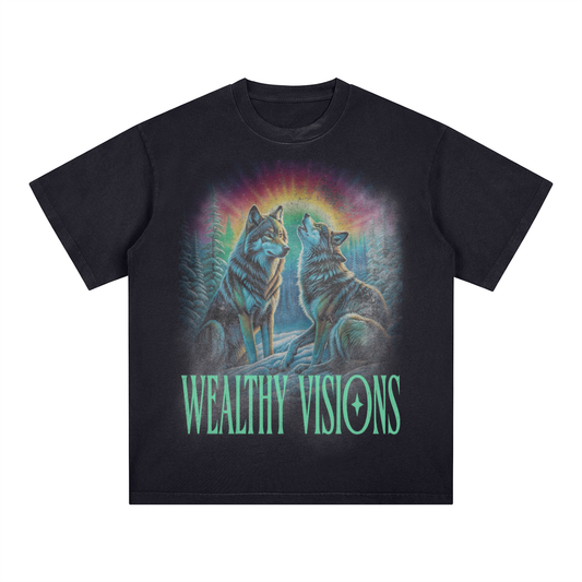 Square Patch Monkey Washed T-Shirt