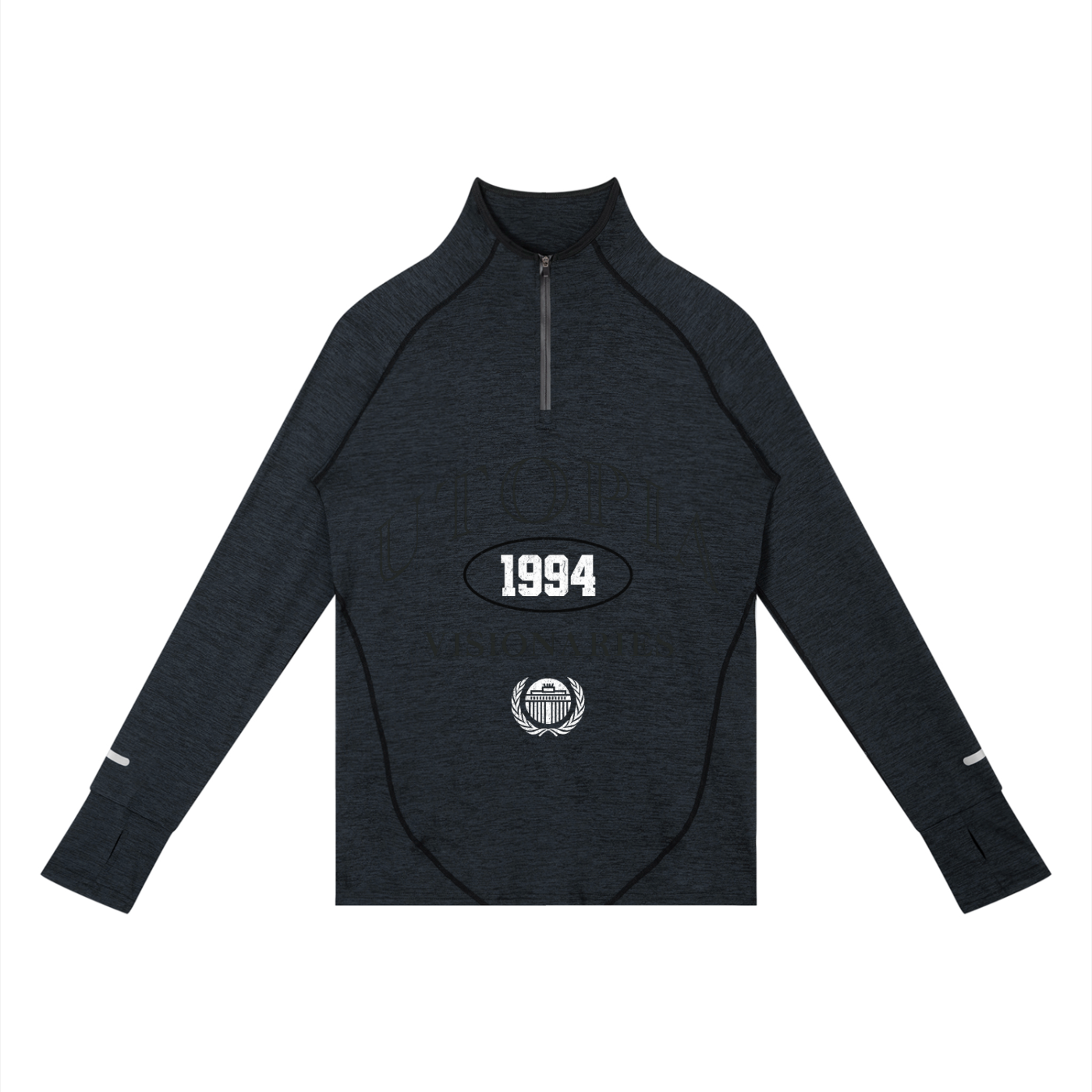 UTOPIA VBV Men's Quarter-Zip Raglan Training T-Shirt