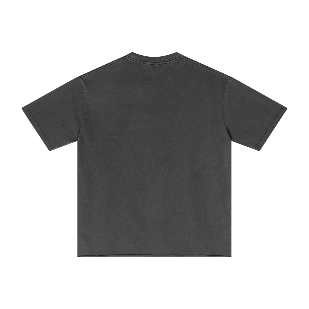 275GSM Men’s Raw-Edge Pigment-Wash T-shirt Dark green